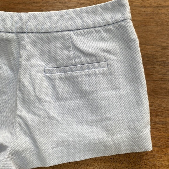 Zara Basic Women's M LIGHT BLUE Short Shorts Side Seam Pockets Textured Cotton - Picture 8 of 8